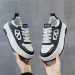 Women Cute Panda Genuine Leather Thick Soled High Rise Fashionable Casual Breathable Versatile Board Shoes_vogvips.com
