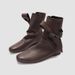 Niche Design Bow Tie Ankle Boots Women's Skinny Boots Flat Boots Short Tube Slim Strap Martin Boots Women_vogvips.com