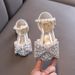 Girl Princess Small And Large Children Single Shoe Dance Show Shoe Bow Girl_vogvips.com