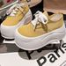 Summer New Ugly And Cute Bread Thick Soled Sponge Cake, Super High Heels, Small Casual Shoes, Breathable Red German_vogvips.com