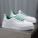 Four Seasons New Korean Edition Men's Trendy Leather Surface Breathable And Versatile Casual Sports Thick Bottom White_vogvips.com