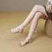 2026 Summer Open-Toe High-Top Low-Heel Fashion Flat Women's Sandals Plus Size Cross-Strap Korean Style Roman Shoes_vogvips.com