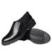 Euro Step Elderly Men's Leather Business British Style Derby Formal Black Casual Shoes Slip-On Soft Sole_vogvips.com