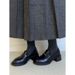 Super Soft Lambskin Loafers, Women's Camellia Gold Buckle, A Kick Of Small Leather Shoes, Thick-soled High-heeled Shoes_vogvips.com