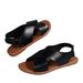 2025 Summer New European And American Casual Flat Cross-Strap Open-Toe Sandals, Cross-Border Plus Size Velcro Women's_vogvips.com