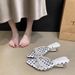 Korean Style Rhinestone Pointed-toe Stiletto Thong Sandals - New Women's Fashionable, Versatile, And Comfortable Outdoor Slides_vogvips.com