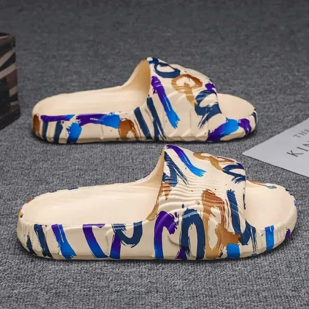 Summer Men Shoes Slippers Beach Outdoor Flats Flip Ps Casual Sandals Household EVA Non-Slip Slides Ladies_vogvips.com