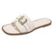 French-Style Exquisite Flat Sandals For Women, Summer Outdoor Wear, 2026 New Fairy-Style Versatile Soft-Soled Slip-Ons_vogvips.com
