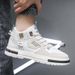 High-top Men's Shoes 2025 New Model, All-season Sports Casual Sneakers, Thick-soled Height-increasing Mid-top White_vogvips.com