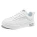 Men' Autumn Trend Caual Korean Verion Leather Flat For Teenager Veratile Height Increaing Port White Trendy_vogvips.com