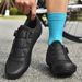 New Lockless Cycling Shoes Spring And Summer Mesh Men's And Women's Road Bike Lock Shoes Mountain Bike Hard Bottom Lock Pedal Set_vogvips.com
