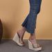 15cm Super High Heel European And American Wedge Platform High-Heeled Slippers, Fashionable Women's Shoes With Straw_vogvips.com