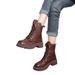 Women's Martin British Style Short 2025 Winter Korean Version Fleece Lined Thickened Versatile Thick Sole Riding Boots_vogvips.com