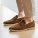 New British loafers men retro lazy slip-on casual leather shoes men set foot bean shoes fashionable men's shoes_vogvips.com