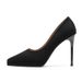 1088-8 Houndstooth Pointed Toe Stiletto For Women 2025 New European And American Suede Ultra High Heels 11CM_vogvips.com