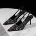 8218-A12 European American Style Banquet Fashion Stiletto Pointed Toe Backless Single Shoes With Sequins And Beaded Back_vogvips.com