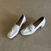 Loafers Women's One-pedal Casual Small Leather Shoes High-heeled French Single Shoes Women_vogvips.com