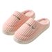 Winter Indoor Home Cotton W, Thick Sole, Warm, Comfortable, Fleece-Lined, Non-Slip, Maternity Slippers For Men And_vogvips.com