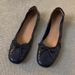 Cowhide Version Retro Shallow Mouth Shoes For Women, Flat Bottomed Versatile Bowknot Evening Shoes, Super Soft Egg Roll Ballet Shoes_vogvips.com
