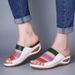 2025 Summer Colored Casual Set Feet Hollow Slope Heel Adult One Line Women's Large Slippers_vogvips.com