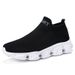 Large size women's shoes Breathable casual sneakers Women's light soft set feet couple shoes lazy shoes fly knit socks shoes_vogvips.com