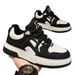 Men's Casual Sneakers - Breathable Low-Top Round Toe Shoes With Rubber Sole For Daily Wear, Black And Brown Options_vogvips.com