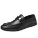 Men's Round Head Men's Casual Single Shoes Small Size Lazy Shoes Large Size Beanie Shoes Men's Shoes Punching_vogvips.com