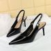 1859-AK109 European And American Style Party High Heels Pointed Toe Shallow Mouth Single For Women With Pearl Backless_vogvips.com
