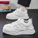 Spring New Breathable Little White Men's Trend Versatile Thick Sole Sports Casual Board Dad Trendy Shoes_vogvips.com