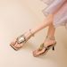 High-heeled Sandals Gold Silver Cross-border Women's Shoes In Various Sizes, High-heeled, High-platform, Waterproof_vogvips.com