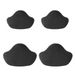 Self-Adhesive Shoe Repair Patches – Heart-Shaped Anti-Slip Insoles For Sneakers & Boots (4-Piece Set, White/Black, Ultra-Fiber Fabric)_vogvips.com