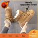 Northeast Snow For Women 2025 New Winter Fleece-Lined Thickened Warm Cotton Thick-Soled White Shoes Black Short Boots_vogvips.com