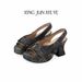 Women's Punk Wasteland Style Platform Sandals Open Toe High Heels Waterproof Retro One Strap Summer_vogvips.com