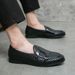 Euro Step British Style Genuine Leather Casual Pointed Toe Autumn Korean Version Youth Loafers Versatile Height Increasing Trendy_vogvips.com