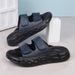 New Men's Indoor Beach Leather Comfortable Slides Men Casual Shoes Flip-flops Slippers Sandals Outdoor_vogvips.com
