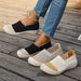 Women's 2025 Summer New Versatile Casual Soft Sole Comfortable For Mom, Slip-On Foreign Trade Shoes_vogvips.com