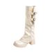 Two-Way Detachable Leg Long Women's 2025 New Autumn Winter Thick Heel Over-the-Knee Slip-On Riding Boots_vogvips.com