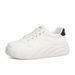 New Thick Soled White For Women, Versatile Height Increasing Casual Board Shoes, Korean Version Student Flat_vogvips.com