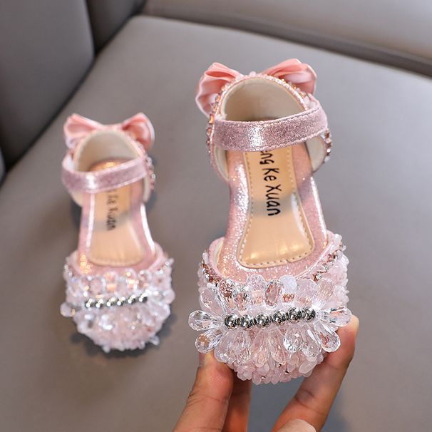 Girls Butterfly Diamond Girls Princess Baby Small Big Children Sandals Single Shoe Dance Show Shoes_vogvips.com