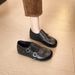 Loafers Women's Brock Suede Carved Small Leather Shoes_vogvips.com