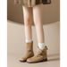 Weiwei Lady 5732-2 Belt Buckle Melard Thick-Soled Short Boots For Women, Autumn And Winter Retro Slimming Height-Increasing Martin_vogvips.com