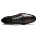 Euro Step Spring And Autumn Brogue British Style Pointed Business Formal Genuine Leather Oxford Single Wedding Men's Shoes_vogvips.com