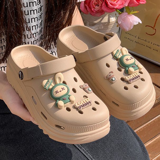 Summer 2026 New Breathable Thick-Soled Slip-On Clogs With A Cushioning Feel, Non-Slip Nurse And Pregnant Women's Sandals_vogvips.com