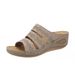 Large Size Summer New Style Wedge Heel Hollowed Out Straight Line Women's Sandals_vogvips.com