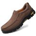 Men's Shoes Outdoor Mountaineering Casual Heavy Dad Grandpa Shoes Men's Lazy Single Shoes_vogvips.com