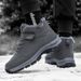 New Winter Boots For Men Waterproof PU Leather Warm Snow Ankle Boots Outdoor Warm Plush Non-slip Work High-top Casual Shoes_vogvips.com