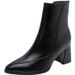 2024 Autumn Winter New European And American Style Pointed Toe Chunky Heel Side Zipper Short Fashion Boots For Women_vogvips.com