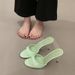 High Heels 25 Summer New Pointed Open Toe Stiletto Strap Slippers Fashionable Versatile White-Enhancing Red Sandals_vogvips.com
