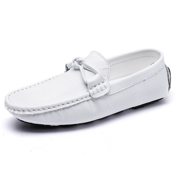 0063 Men's Doudou Lefu Spring Low Cut Sleeves, Foot Leather Surface, Flat Bottomed Driver's Driving Shoes, Oversized_vogvips.com