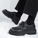 Euro Step New Business Formal Casual British Brogue Black Height-Increasing Men's Thick-Soled Leather Shoes Big Toe_vogvips.com